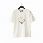 实拍细节图+尺码表 Gucci 古驰 24Ss雨过天晴气温30°刺绣Logo短袖T桖 选用客供定制针织 %纯棉面打造,面料手感细腻，厚实有质感的纯棉布 高密度的