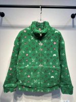 Lv 糖果配色Logo泰迪毛呢外套 绿色 尺码S.M.L..Xl