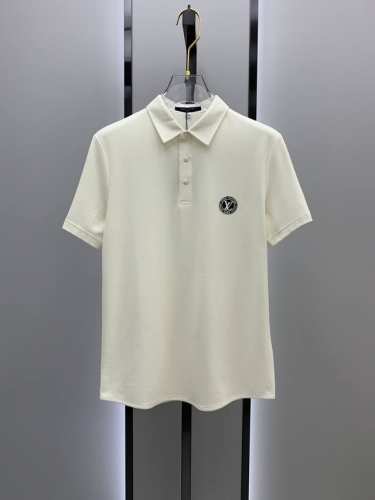 lv25Ss新款春夏短袖翻领T恤Polo，最高版本客供定制高端朱地面料简单时尚款，螺纹拼色螺纹配色超级好看！胸前始祖鸟贴标标识图案经典Logo简单大方的款式！满