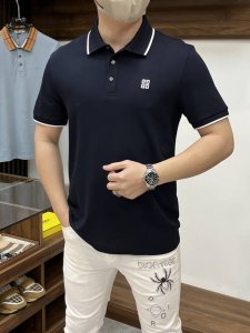 Givenchy 纪梵希-2540Ss开春新款 专柜时尚大爆款翻领T恤 休闲时尚外穿 内搭必备款 舒适好看上身可见 定制进口高端丝光面料 手感细腻丝滑有质感 上