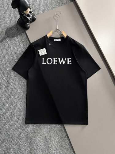 ploewe 罗意威 2025年春夏新品上新 丝光棉圆领短袖T恤 好货不用过多介绍 看细节 专柜码数：M-3Xl 175 140建议L