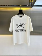 Arcteryx 始祖鸟、25S新品运动时尚潮流休闲短袖T恤，采用进口丝光欧棉面料，温儒柔软 细腻柔软 上身自然是舒适 凉爽，胸前印花图案时尚立体。颜色十分清晰