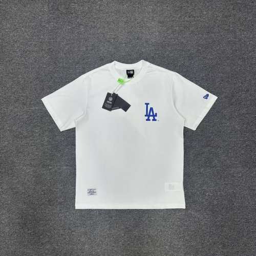 Xx371 New Era纽亦华夏季新款Mlb冰淇淋印花短袖情侣简约纯棉T恤 情侣款：Ｓ Xxl 白色 黑色