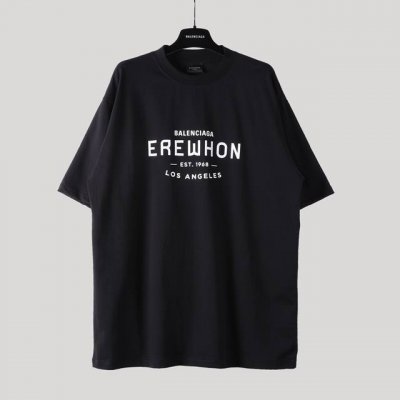 品牌：Aeniaa 巴黎世家 名称；Erewhon超市联名 短袖T恤 面料：双纱32支240 克-专柜同步 #市面最高版本 原版开发定织面料工艺洗水处理 厚实感
