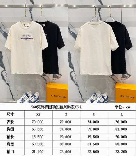 Gucci 古驰 25Ss Gg红蓝字母Logo刺绣 工艺标识短袖T恤-顶级版本 可拿版对比区别市场通货 官方同步 高版本 高品质 纯原品质 原版面料 260克