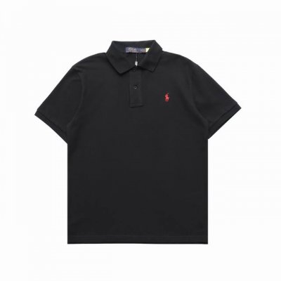 顶级复刻版本 Ralph Lauren 拉夫劳伦小马刺绣Polo衫短袖T恤 颜色：黑色 白色 蓝色 顶级复刻版本 区别市场通货 辅料: 原版吊牌水洗标 280克