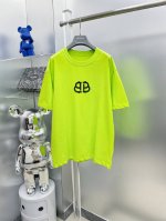 bal*巴黎 2025夏季新款烫钻印花Bb Logo短袖Tee 专柜同步有售，原单狠货，时尚 进口原版科技面料，上身舒适透气，原版定制五金辅料，上身帅气有型，三