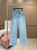 p260 · 5/爆款现货 原单品质 Mm6*｜2025贴标牛仔裤 定制Yb斜纹棉牛仔材质 工艺洗水处理 呈现立体纹路图案 定制面辅料 高雅显气质 直筒长裤剪裁