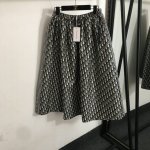 款号20252405 Dio*新款 老花Logo字母提花高腰半裙，蓝色，S-Xl， M码；腰围70弹力，长84