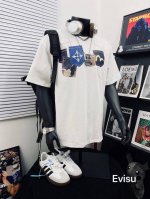 Evisu 福神高版本多口袋小海鸥印花男女休闲短袖T恤 不得不推荐一款非常受欢迎的硬货！360克双纱面料 有型 更有质感 夏季你需要这样一件超百搭的T恤看品质无