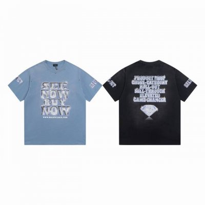 款M76 巴黎 Balenciaga新款巴黎世家 24 See Now Buy Now做旧T恤，砖石印花做旧工艺，整件重工洗水定位喷旧工艺，整件破烂工艺处理，纯