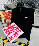 鸟 Arc‘Teryx 始祖鸟25夏季新款印花休闲宽松情侣款 短袖T恤D971 细节:版本一比一复刻，吊牌 领标 水洗。 面料：采用40织双纱320克面料，原版