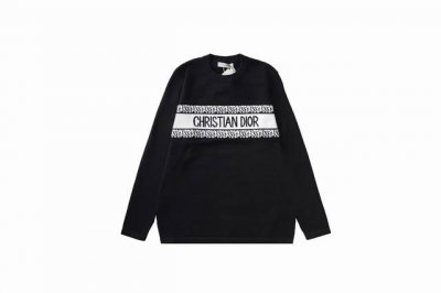 DIOR迪奥 高品质经典款提花针织毛衣情侣款休闲上衣 迪奥经典系列 工艺精致细腻 面料丝滑超级透气 手感舒适高级柔顺 细纱针织弹性面料 轻盈透气无丝毫束缚感 非