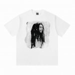 Vt2505 复古美式短袖T 颜色：白色 码数:S-Xl 复古 Bob Marley“肖像” T 恤 鲍勃 马利是一位雷鬼音乐家，出生于 1945 年，来自牙买