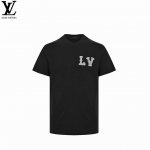 本地自取：170 louis Vuitton/路易威登董菲联名珠宝烫钻短袖 工资细节采用烫钻工艺，面料采用300G精梳棉，标识结合高品质 采用定织定染高克重原版