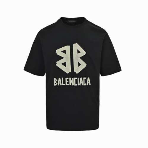 : 160 Balenciaga 巴黎世家 黄胶胶带印花短袖 走秀款Ss春夏上新 重磅推出260克双纱纯棉高密度面料短袖T恤 采用进口定染面料 宽松休闲Os落肩