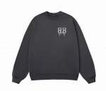 Balenciaga巴黎世家Bb侵蚀春季圆领卫衣 甄选新疆华棉面料 柔软舒适 手感软糯细腻 高克重 上身充满质感 非常轻便舒适 运动宽松版型不紧身 轻松驾驭无压