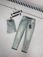 芬迪 Fendi 小怪兽眼睛简约复古小脚经典黑标Logo牛仔裤 2025最新品，专柜同步有售，原单狠货，水洗休闲牛仔裤，进口原版水洗弹力面料，舒适有弹性，版型超