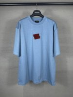 实拍图 顶级版本.官网品质 Balenci*Ga 巴黎#2025新款 前后字母Logo刺绣胶带压胶短袖T恤，设计感十足 欢迎对比 面料采用巴黎Zp定织定染全棉双