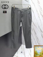 Gucci 2025新款原单高档爆款休闲裤 直筒商务版超级定制款 原版五金 版型超赞，细节做工无可挑剔！款式不挑人，特别高档，好货不等人，看中赶紧下手！尺码29