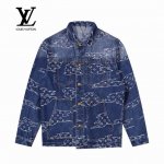 上新 Louis Vuitton丨路易威登 25Ss 新款云纹 牛仔夹克外套- 采用定制斜纹提花牛仔料， 上身质感十足，舒适贴肤， 具有较好的耐磨性与透气性，