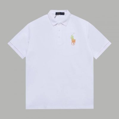 顶级版本 区别通货 款式：拉夫劳伦polo渐变骑士刺绣立领polo 颜色：图片色 尺码：S-Xxl 面料：高克重提花精梳棉 辅料：全套定制辅料 无性别区分 男女