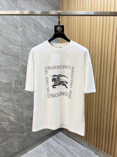 burberry 巴宝莉 2025年春夏新品上新 三标齐全 纯棉圆领短袖T恤 好货不用过多介绍 看细节 专柜码数：M-Xxl 175 140建议M 宽松版型