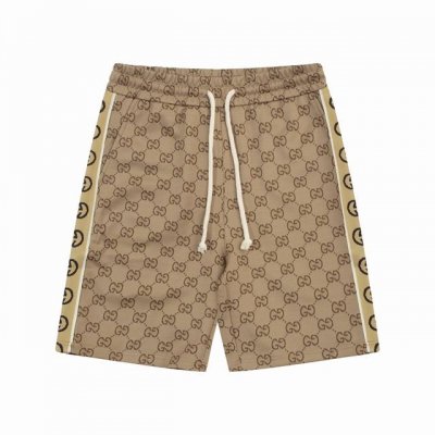 Gucci 古驰 字母 提花双G 刺绣 Logo标识 侧边字母双G织带 五分裤、高品质牛肚面料、特别手感、超级质感 舒适柔软透气 休闲宽松版型 潮流男女同款 短