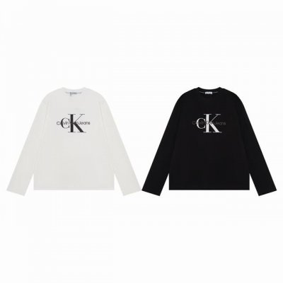 款M Ck长袖140 Calvin Kleinck 男女情侣休闲圆领长袖 印花+刺绣一体的工艺，成本增加耗时耗力。 莱卡面料质感非常细腻 手感柔软平滑 弹性最好