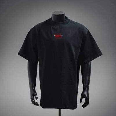 balenciaga 25Ss 新款刺绣Logo红胶带短袖 官网高版本 早春夏季最新巴黎世家单品 简约却不失奢潮范儿 采用32支足纱双265克纯棉 1*1双纱十