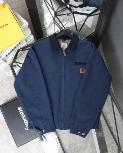 顶级版本 Carharrt Wi45 卡哈特J97底特律重工水洗夹克 Kanyewest球星亚历山大巨石强森汤姆哈迪同款上身 采用水洗做旧效果卡哈特以旧为美夹克