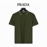 prada 普拉达 25Ss 胸口三角标撞色刺绣短袖Polo衫 客供精仿棉打造珠地材质面料，质感柔软细腻爽滑，舒适透气凉爽， 且久穿久洗不褪色不变形。进口田岛机