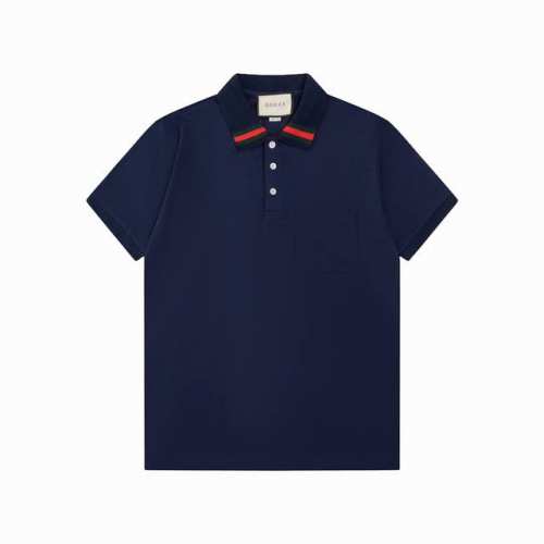 Gucci 古驰 25Ss新款 横间领口 口袋Polo 230克重双纱全棉珠地 颜色：宝兰 白 灰 码数：S M L Xl Xxl