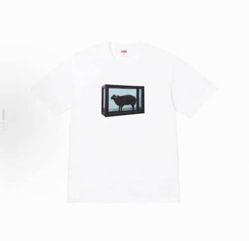 8008款Supreme X Damien Hirst 联名款 Ss25 Week1 Tee 绵羊印花图案圆领短袖T恤 男女同款 码数Smlxl 黑色白色