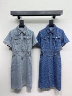 小香风系列款牛仔短袖连衣裙 时髦低调气质又奢华高级！版型百搭不挑人，做工品质看细节。白富美必入！强烈推荐 高品质 两色 尺码Sml
