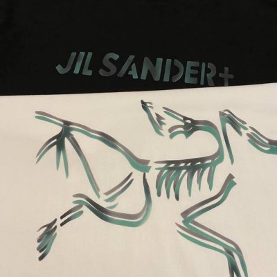 始祖鸟 Arcteryx T恤Jil Sander 联名纯棉透气运动休闲男女宽松半袖纯棉圆领短袖 原版260G纯棉精梳面料 亲肤舒适 采用进口数码机器立体胶印