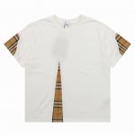 Burberry 巴宝莉 格纹拼接短袖T恤 Size：S-L