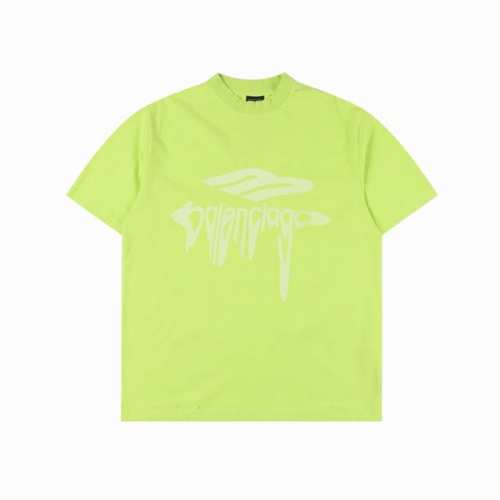 190 Balenciaga 巴黎世家 融化字母印花短袖 原6,200购入，采用特定重磅16S230G精棉平纹针织定染对色面料，定织十字拉架罗纹对板同缸染色确保