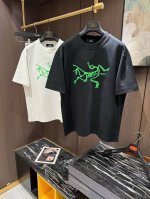 ARC2025 春夏新款短袖 整体上色泽较鲜明和光亮，手感顺滑揉软，悬垂感特强，质地自然柔软、贴身超级舒服，悬垂感特强！ T恤日常穿搭很自在很实用，超级的有韧性