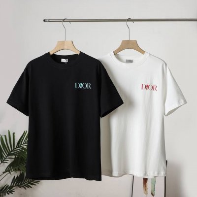 市场独家纯原 Dior 迪奥2025Ss夏季新款印花重磅纯棉T恤 原版面料高版本高品质 网红明星同款 280克32支双精梳棉定制水洗面料 采用进口印花机器彩色数