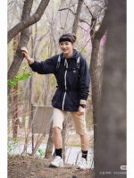 kolon Sport 可隆 韩国专柜款品质好货两色防风防水防晒速干吸汗户外连帽拉链轻量弹力皮肤衣 外套 防水防风速干防晒夹克 男女同款Upf80+防晒衣内里全