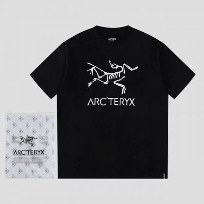 高版本Arcteryx 280克双纱面料Arcteryx Captive Arc'word Ls Shirt M Captive系列字母图案Logo印花圆领短袖