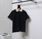 Gucci 古驰 经典领口双G刺绣polo短袖 原版国内柜台购入开发，定织领口+口横机螺纹，纱线定染7天，成品刺绣，极其考验横机密度，上身居显瘦，大身全棉230