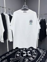 高版本Chrome Hearts 克罗心多彩重叠马蹄十字印花短袖！面料使用 G全棉双纱面料，纹路清晰可见，质感柔软细腻光滑，垂感十足！有一定厚度 非低廉材质上身