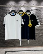 adidas三叶草Vintage中古限定刺绣Logo三杠短袖 显白T恤Look好喜欢这种上镜的T！！ 穿上秒变冷白皮 衬得人皮肤不要太好 重工立体刺绣Logo