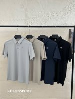 供 Kolon Sport可隆戶外無痕壓膠polo衫 冰丝安踏条面料 爽滑亲肤 悬垂透气 舒适感非常好 精B1188致走线 提涨大气格调 下摆简约有型 细腻分叉