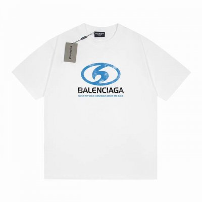 款号6705 重磅面料300克双纱Balenciaga巴黎世家流体字母经典款印花短袖 从面料到辅料全部跟足Zp 进口松井公司浆料印花绝不开裂 三标齐全 原版包装