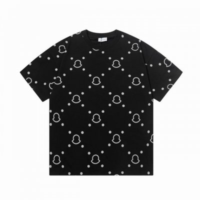 隔天到 Moncler 蒙口 满花字母Logo 印花 Logo标识精致升级 原版面料 官方同款 短袖T恤 定制 同缸染面料 手感非常舒服 春夏最新版本 颜色:
