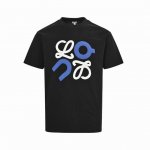 loewe 罗意威 25Ss 绒面发泡印花Logo短袖 超级重工绒面发泡工艺 非普通印花 高级感满满 采用280G纯棉双纱紧密面料 贯穿前后幅的横条设计使得上身