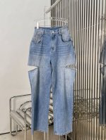 实拍图 最新Mm25New 刀割牛仔裤 尺码：Sml P380